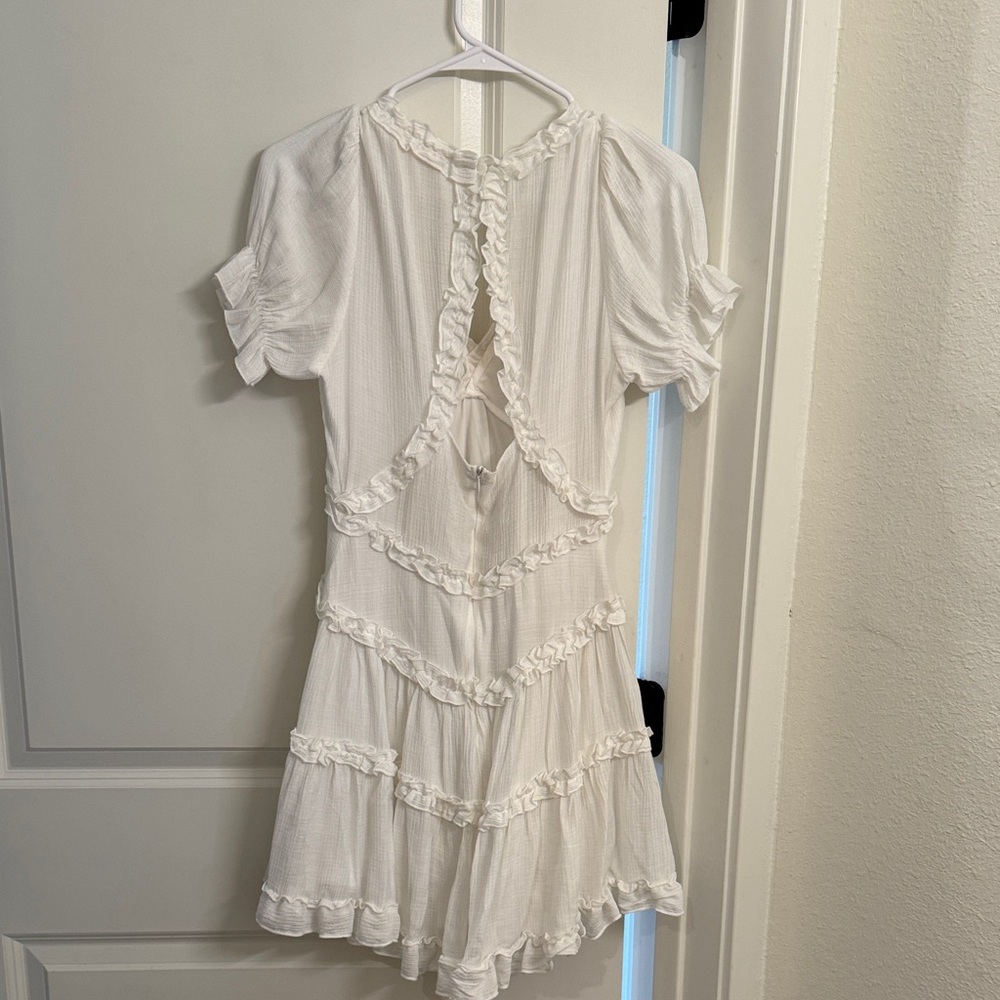 Altar'd State Cream Ruffled Mini Dress - Picture 2 of 2